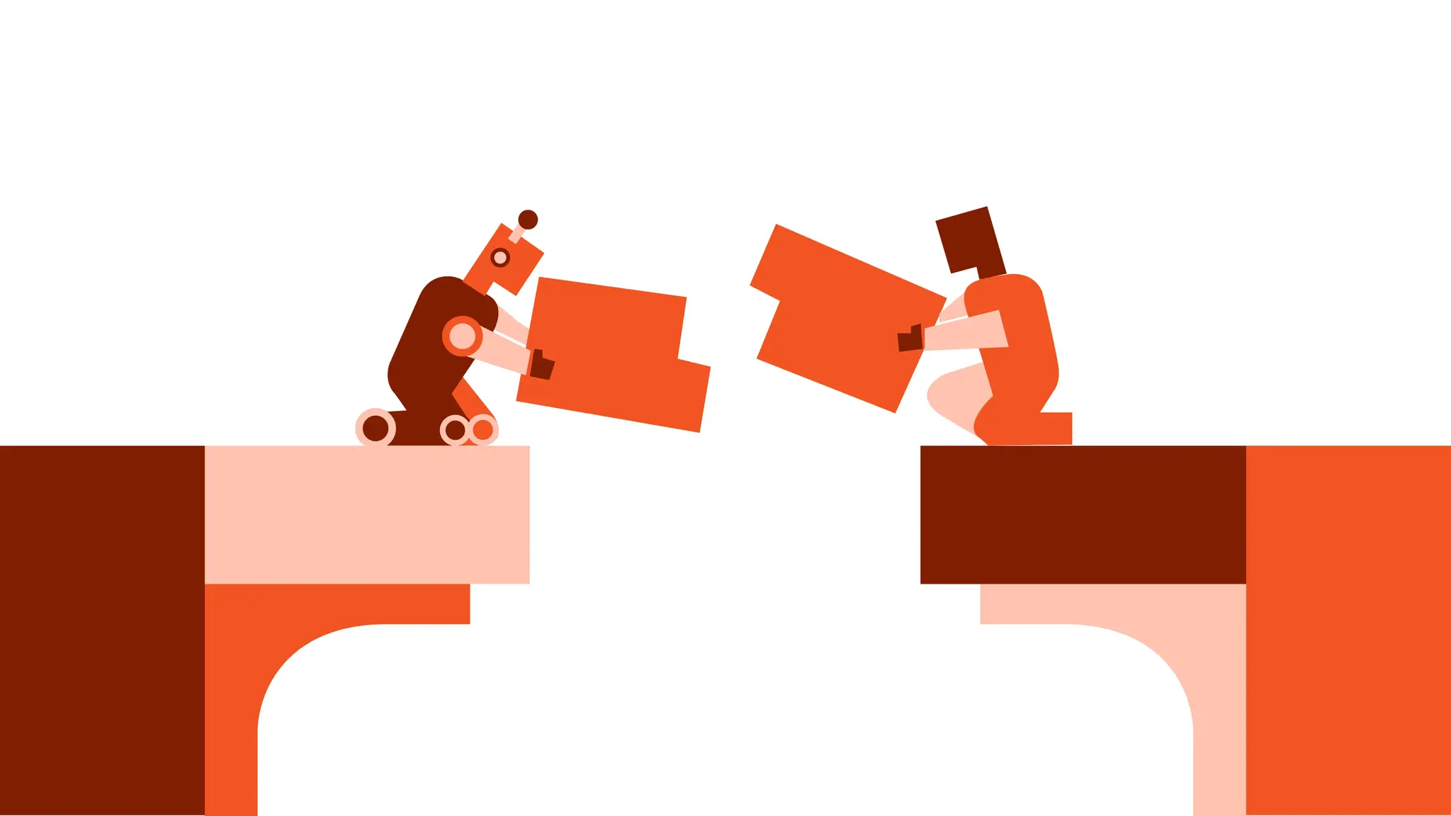 Abstract design representing practical AI applications and data integration