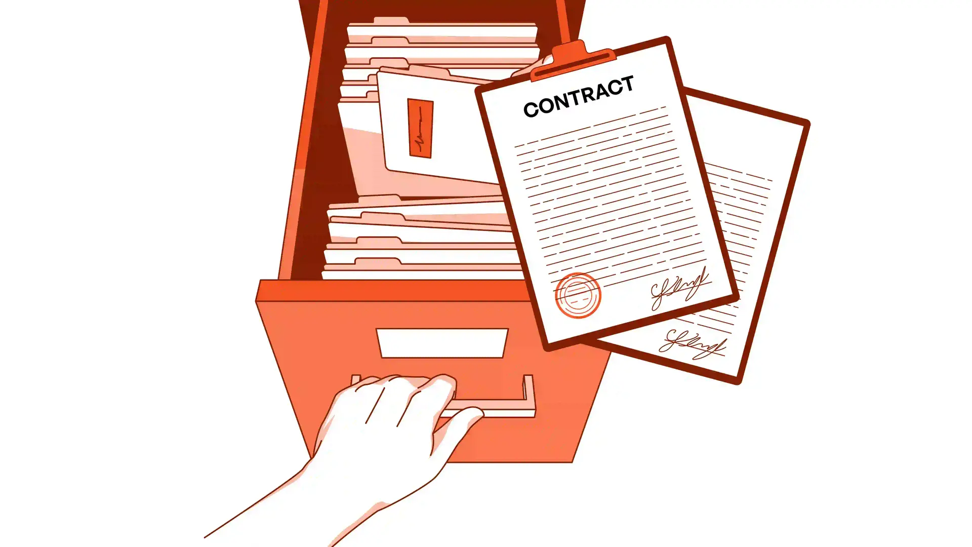 Vector Illustration of AI-assisted document review and compliance