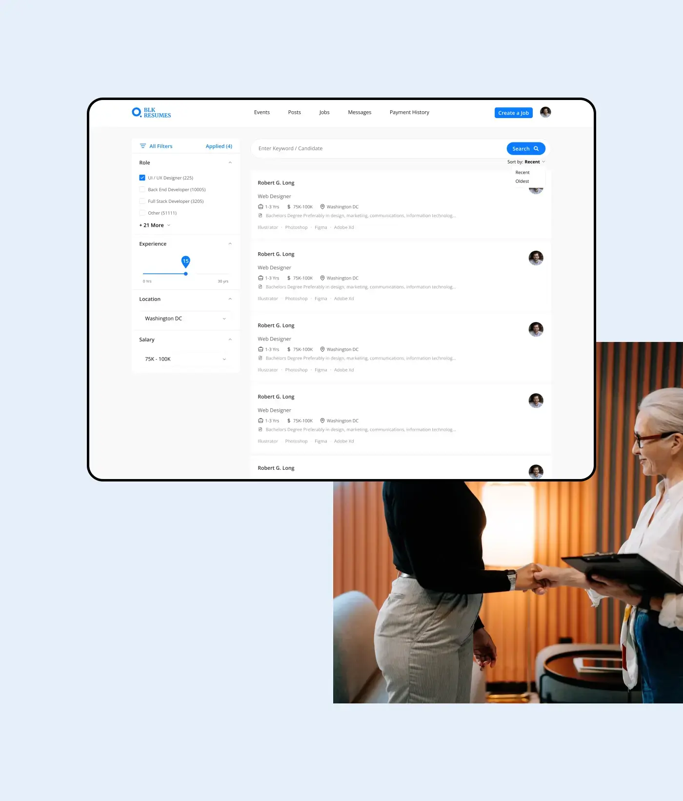 BLKResumes USA Recruitment Platform. BLKResumes is a dynamic and inclusive hiring and job search platform designed for professionals seeking career opportunities, with a focus on connecting black and brown talent in various industries.