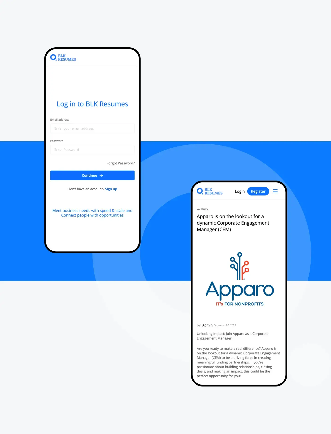 BLKResumes USA Recruitment Platform. BLKResumes is a dynamic and inclusive hiring and job search platform designed for professionals seeking career opportunities, with a focus on connecting black and brown talent in various industries.