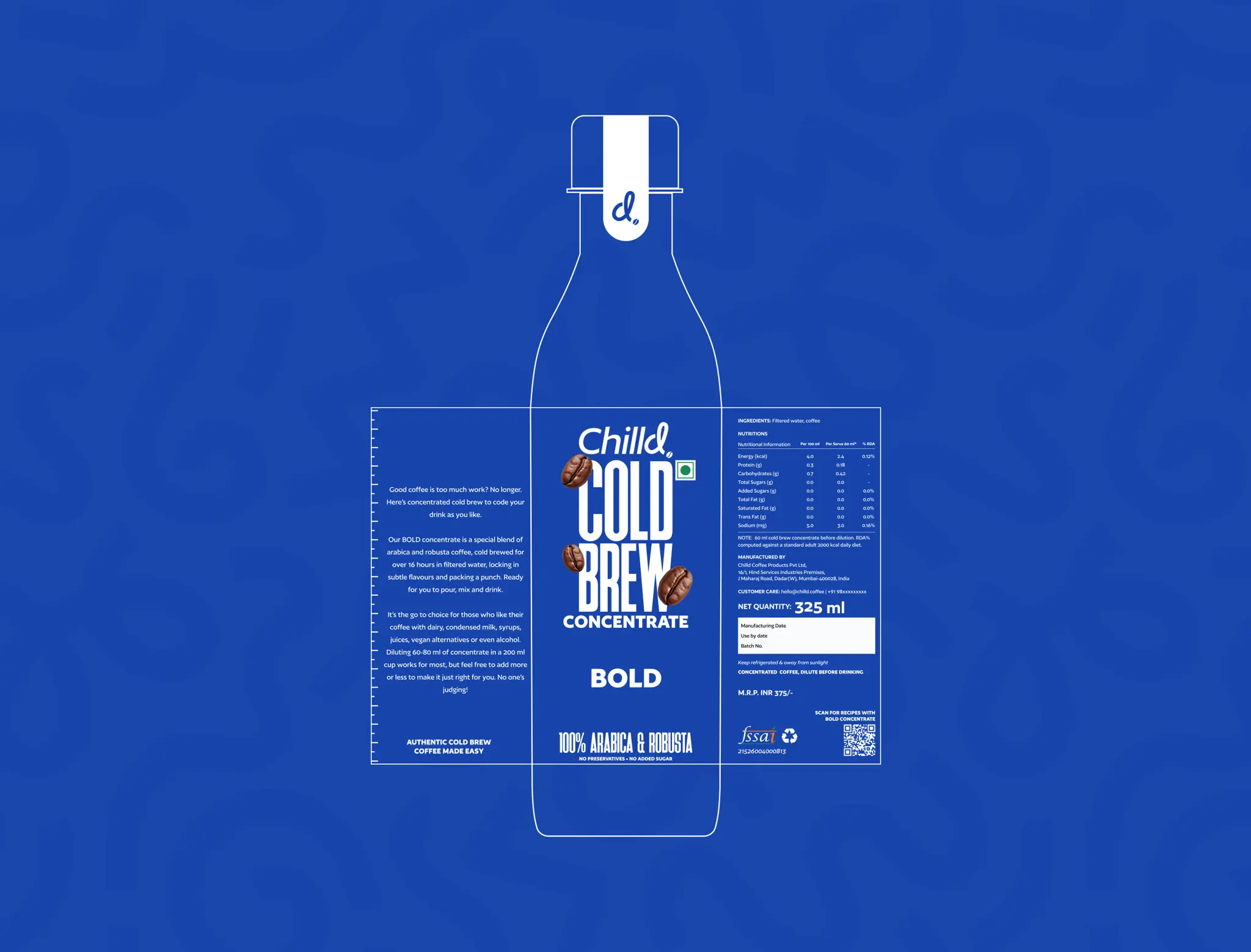 Chilld Cold Brew Coffee Brand & UI Experience. Chilld Coffee is a custom-crafted cold brew concentrate brand developed to foster a highly personalized coffee culture for urban Gen Z and Millennial professionals. Comsci Technologies led the end-to-end design from brand identity and interactive packaging to a custom e-commerce web platform and digital retail kiosks.