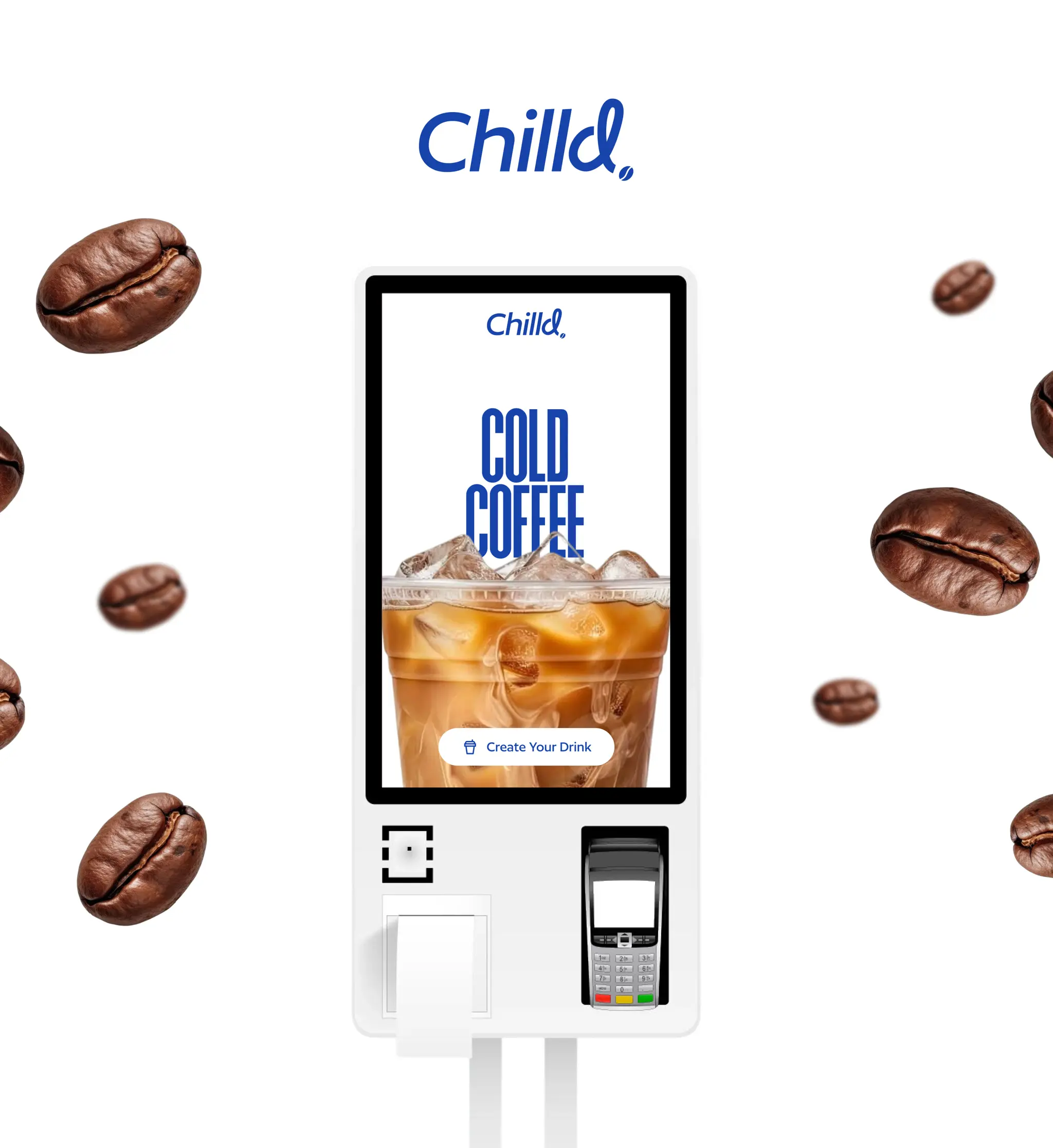 Chilld Cold Brew Coffee Brand & UI Experience. Chilld Coffee is a custom-crafted cold brew concentrate brand developed to foster a highly personalized coffee culture for urban Gen Z and Millennial professionals. Comsci Technologies led the end-to-end design from brand identity and interactive packaging to a custom e-commerce web platform and digital retail kiosks.