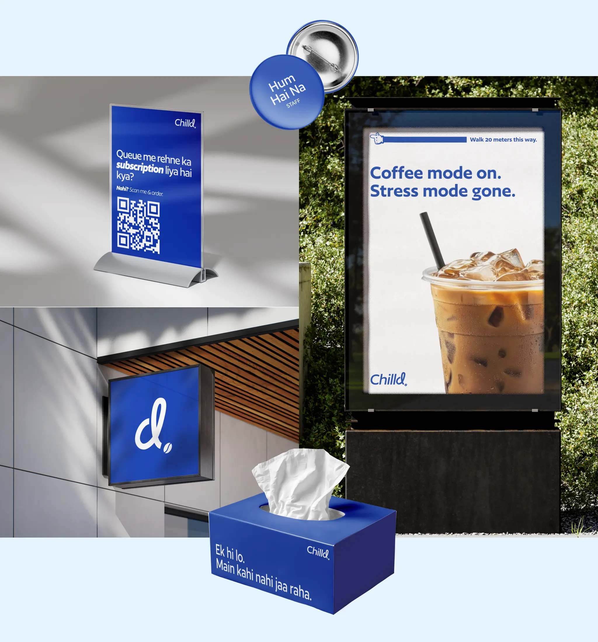 Chilld Cold Brew Coffee Brand & UI Experience. Chilld Coffee is a custom-crafted cold brew concentrate brand developed to foster a highly personalized coffee culture for urban Gen Z and Millennial professionals. Comsci Technologies led the end-to-end design from brand identity and interactive packaging to a custom e-commerce web platform and digital retail kiosks.