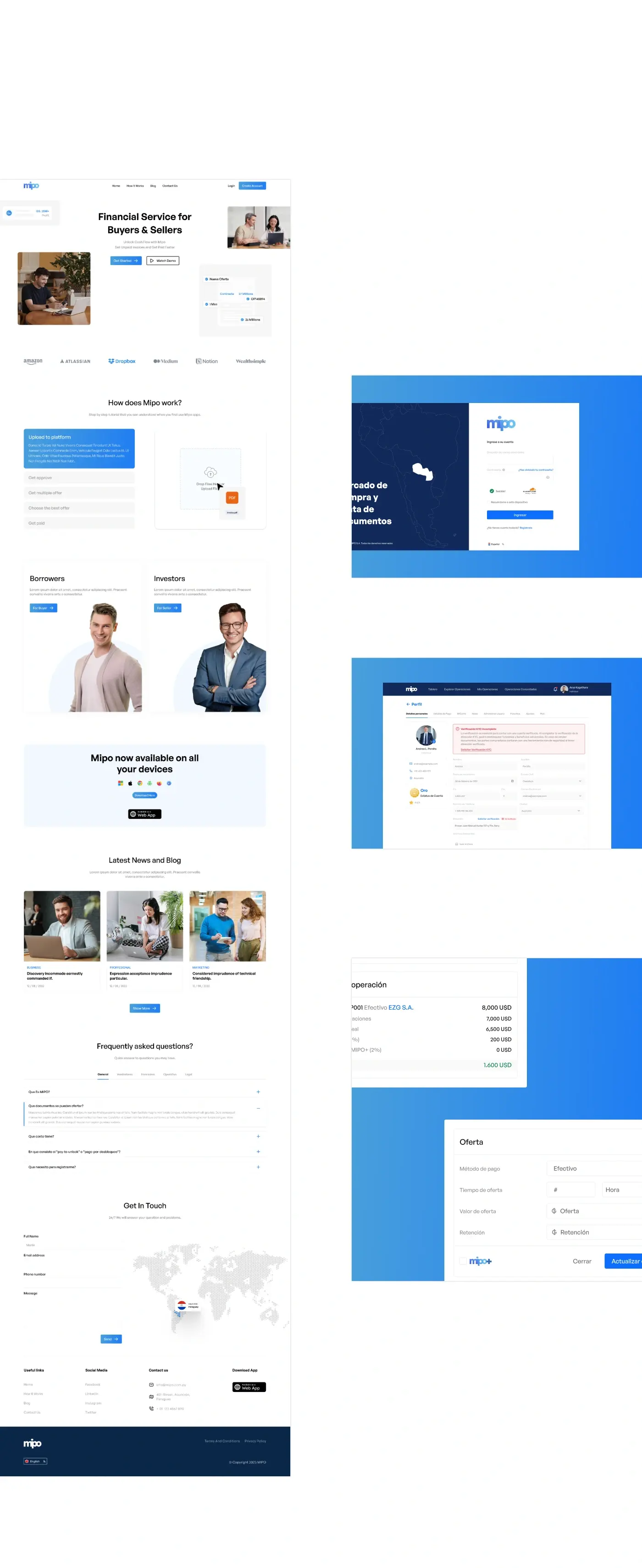 Mipo South America FinTech Platform. MIPO is your trusted partner in financial empowerment. We specialize in turning unpaid invoices into immediate cash flow for small businesses. With seamless and friendly factoring solutions, MIPO accelerates your path to financial freedom, ensuring your business thrives today, not tomorrow.