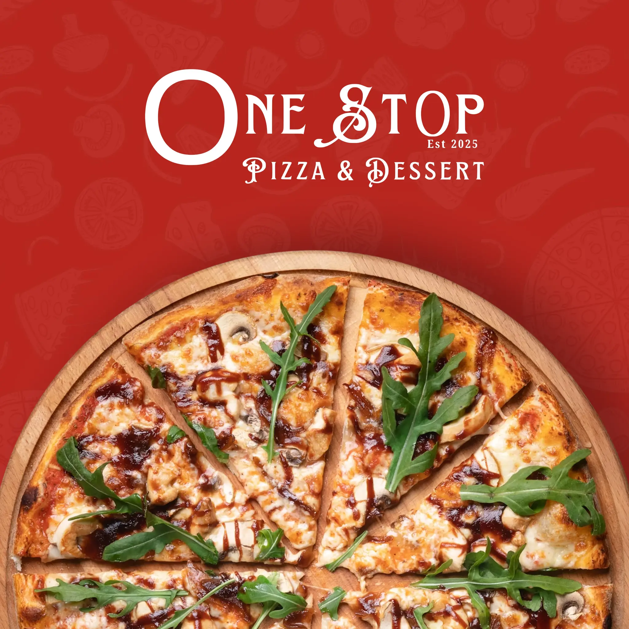 One Stop Pizza - Branding & Web App Development A fresh brand identity and a user-friendly web application for One Stop Pizza, enabling seamless online ordering and delivery for their customers in Leicester. We cooked up a visually appealing brand and a robust platform that makes getting a delicious pizza just a few clicks away.