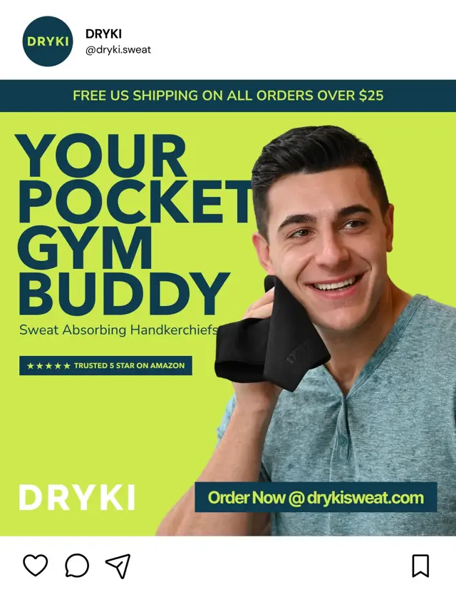 Social media post for Dryki