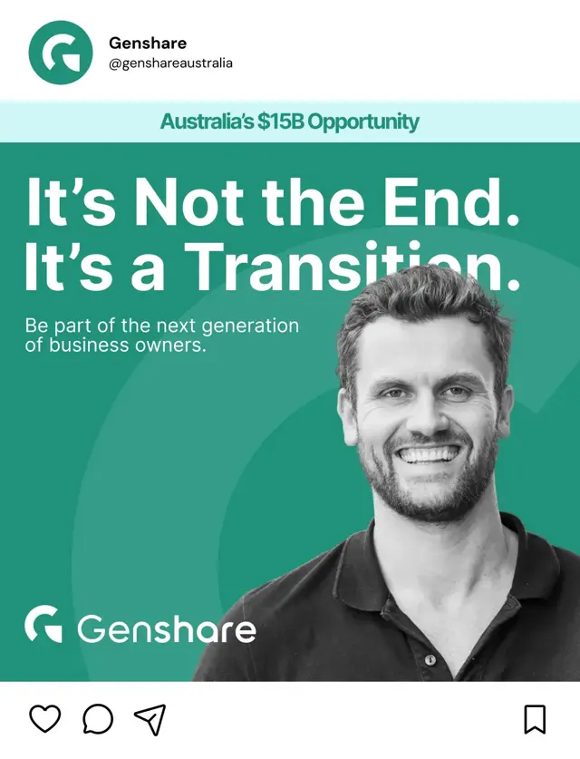 Social media post for Genshare