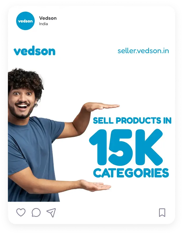 Social media post for Vedson