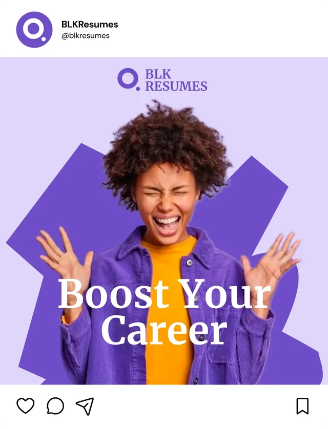 Social media post for BLKResume