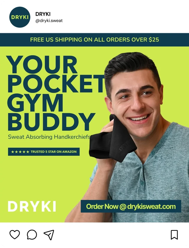 Social media post for Dryki