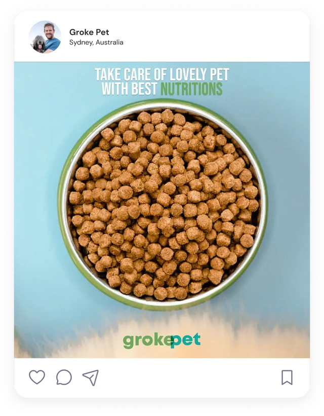 Social media post for Groke-Pet