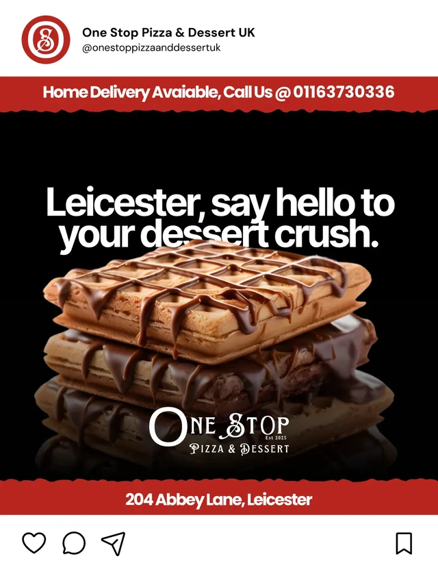 Social media post for One-Stop-Pizza