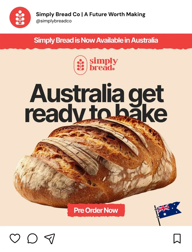 Social media post for Simply-Bread