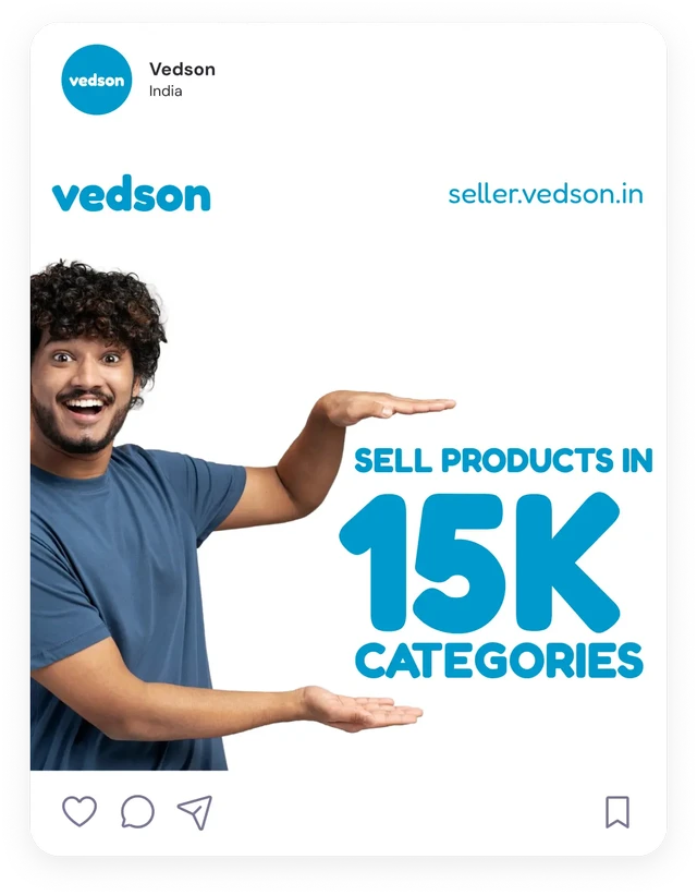 Social media post for Vedson