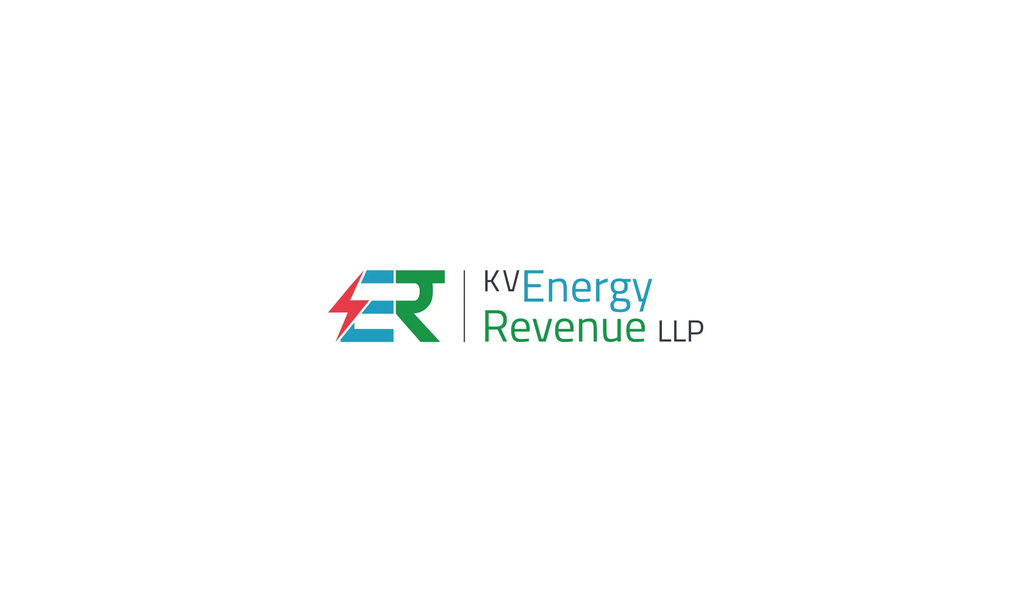 The official KV Energy Revenue LLP logo with a stylized red, blue, and green energy icon and blue and green text against a white background.